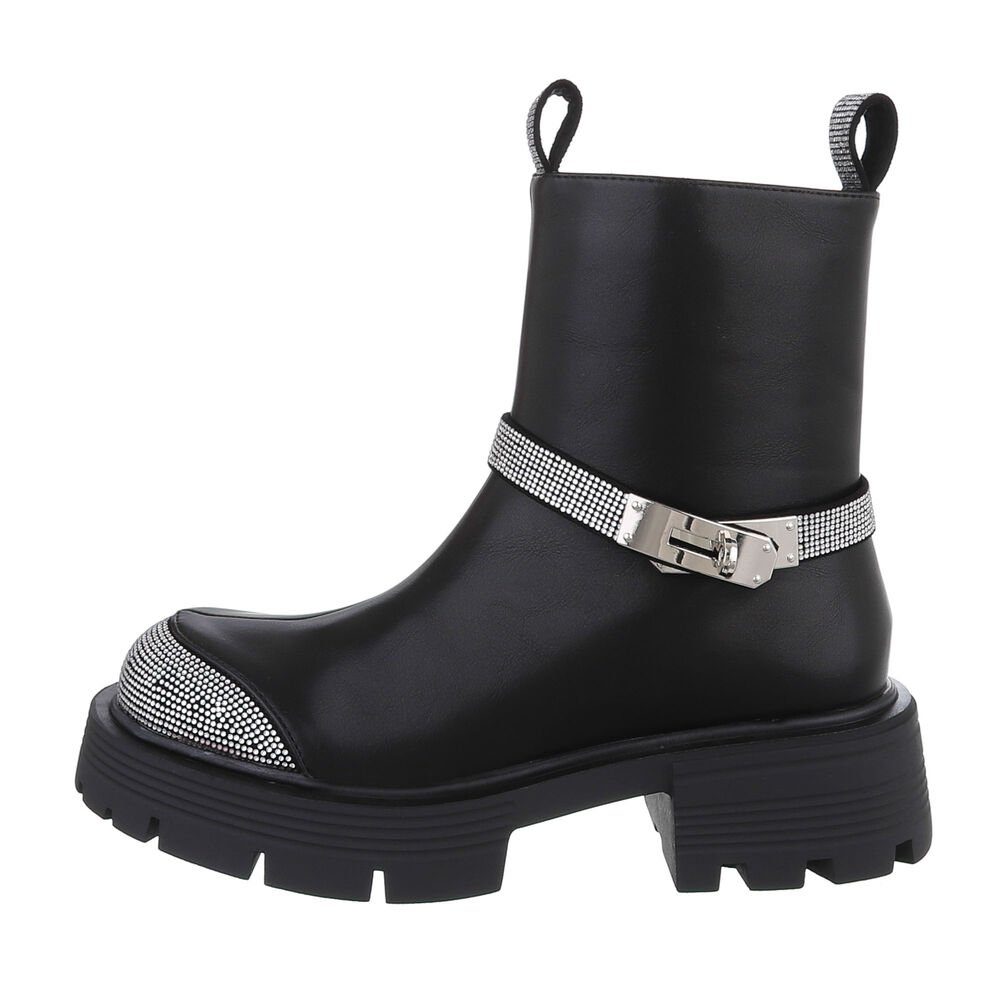 Ital-Design Damen Freizeit Plateaustiefelette (84648464) Blockabsatz günstig online kaufen