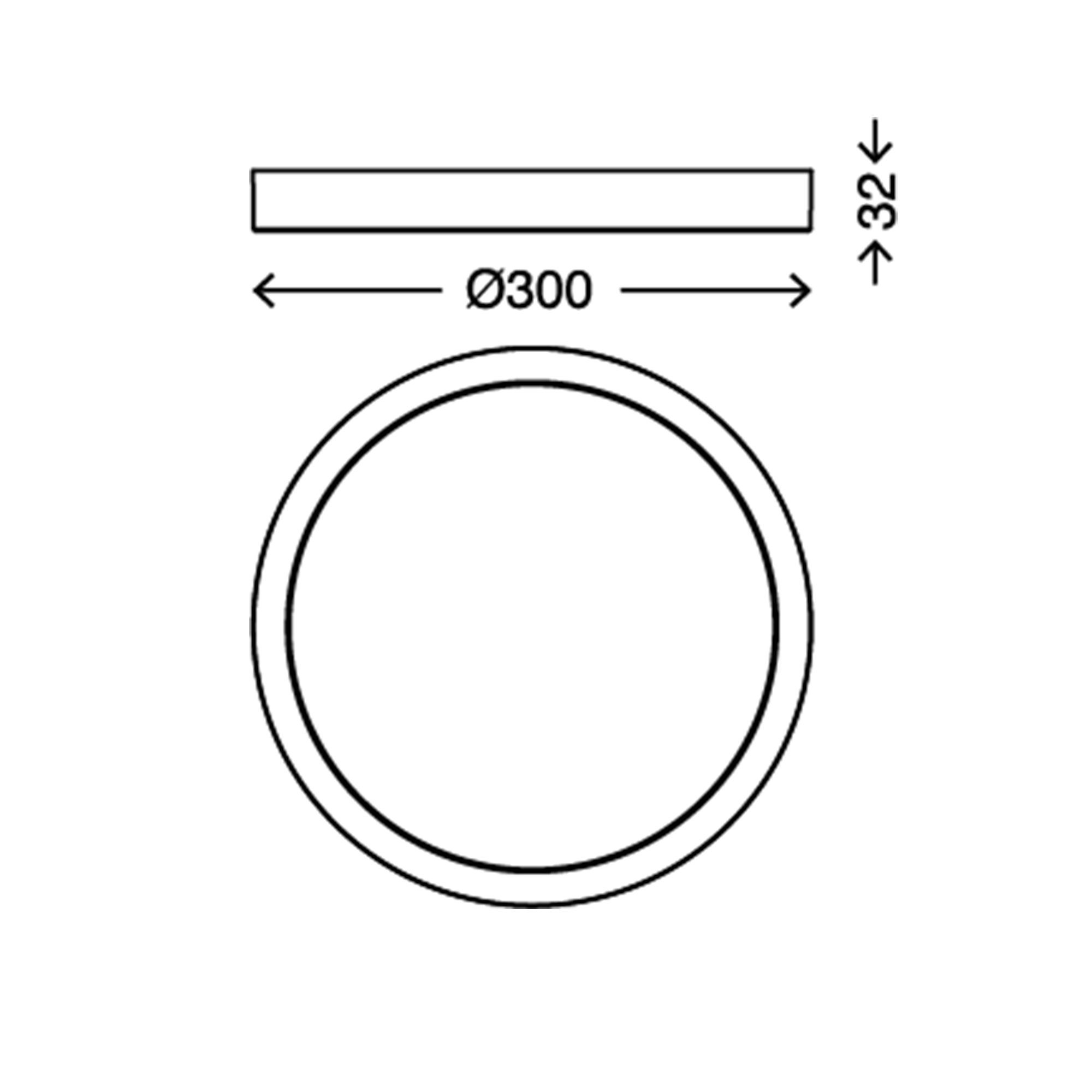 Briloner Leuchten chrom-matt, LED, Deckenleuchte Deckenlampe LED verbaut, Warmweiß, fest 7132-014, LED