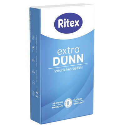 Ritex Kondome «Extra dünn» Natürliches Gefühl Packung mit, 8 St., besonders dünne Kondome mit angenehmen Geruch