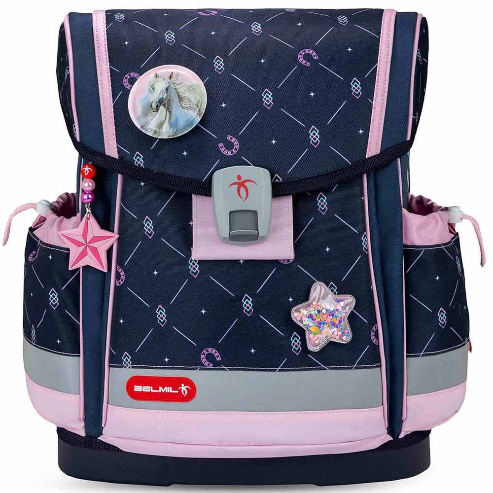 Belmil Schulranzen Set Classy PLUS 10-teilig 2025 Mädchen Midnight Gallop