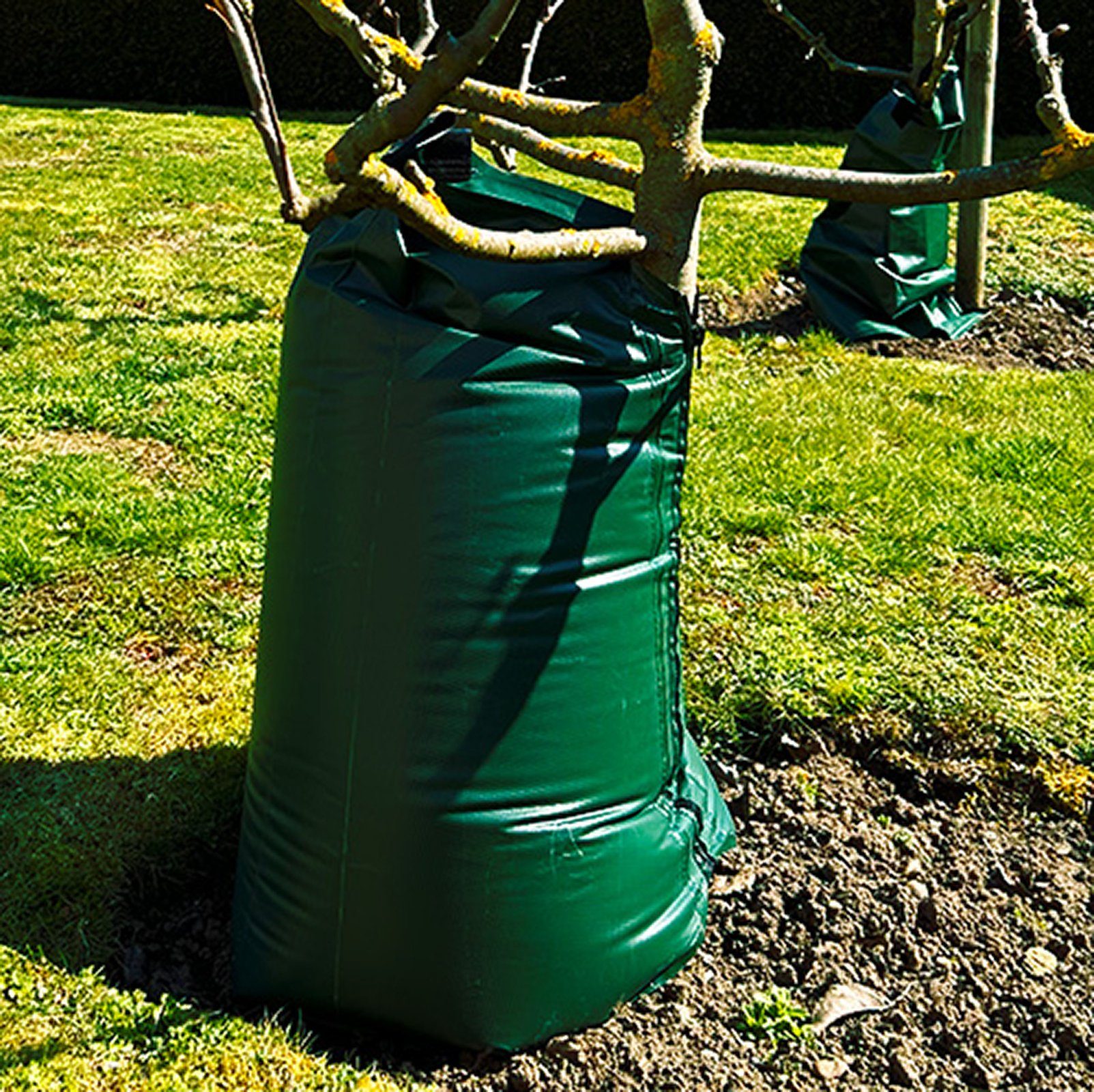 Zill Bewässerungssystem 10 x Baumbewässerungssack 77 l mit Reißverschluss und Schlaufen, (10-tlg), mit Reißverschluss und Schlaufen