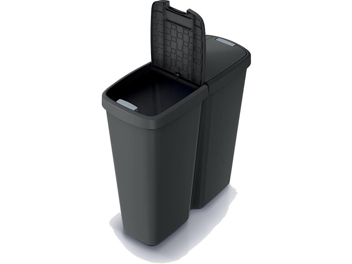 Keden Mülleimer Compacra NDAB50, 50L, Duo-Deckel-System