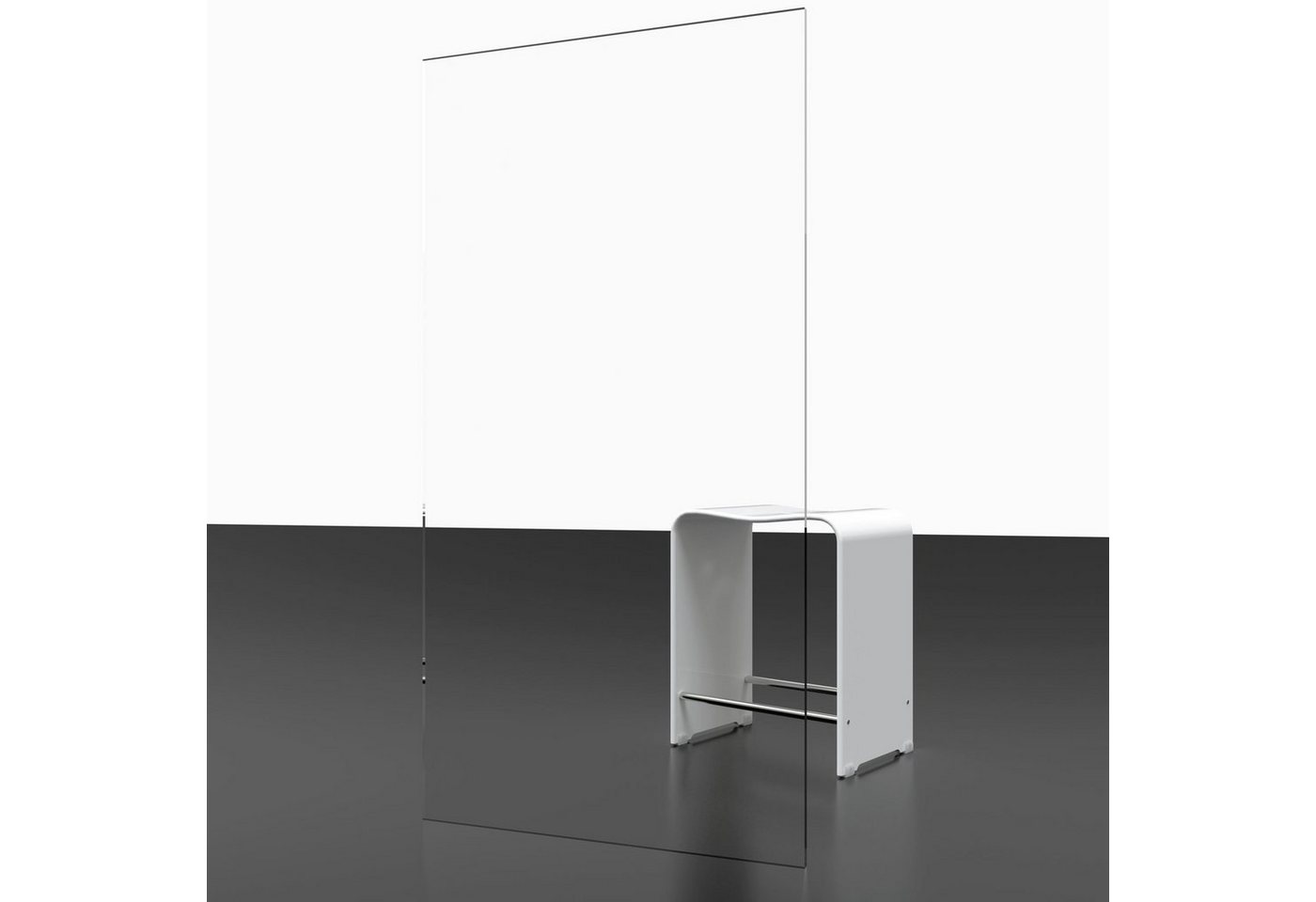 Thumbnail - Schulte Badewannenfaltwand Komfort, 3 mm Sicherheitsglas, (2 tlg), 114x140 cm, teilgerahmt, Klar, Weiß