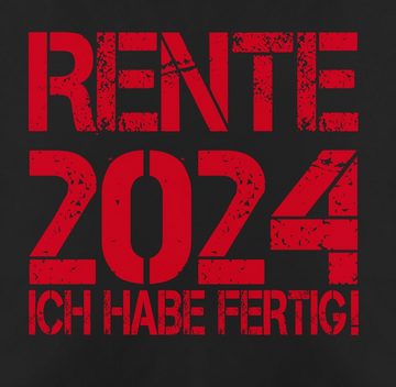 Kissenbezüge Rente 2024 - Ich habe fertig!, Shirtracer (1 Stück), Rente Deko-Kissen