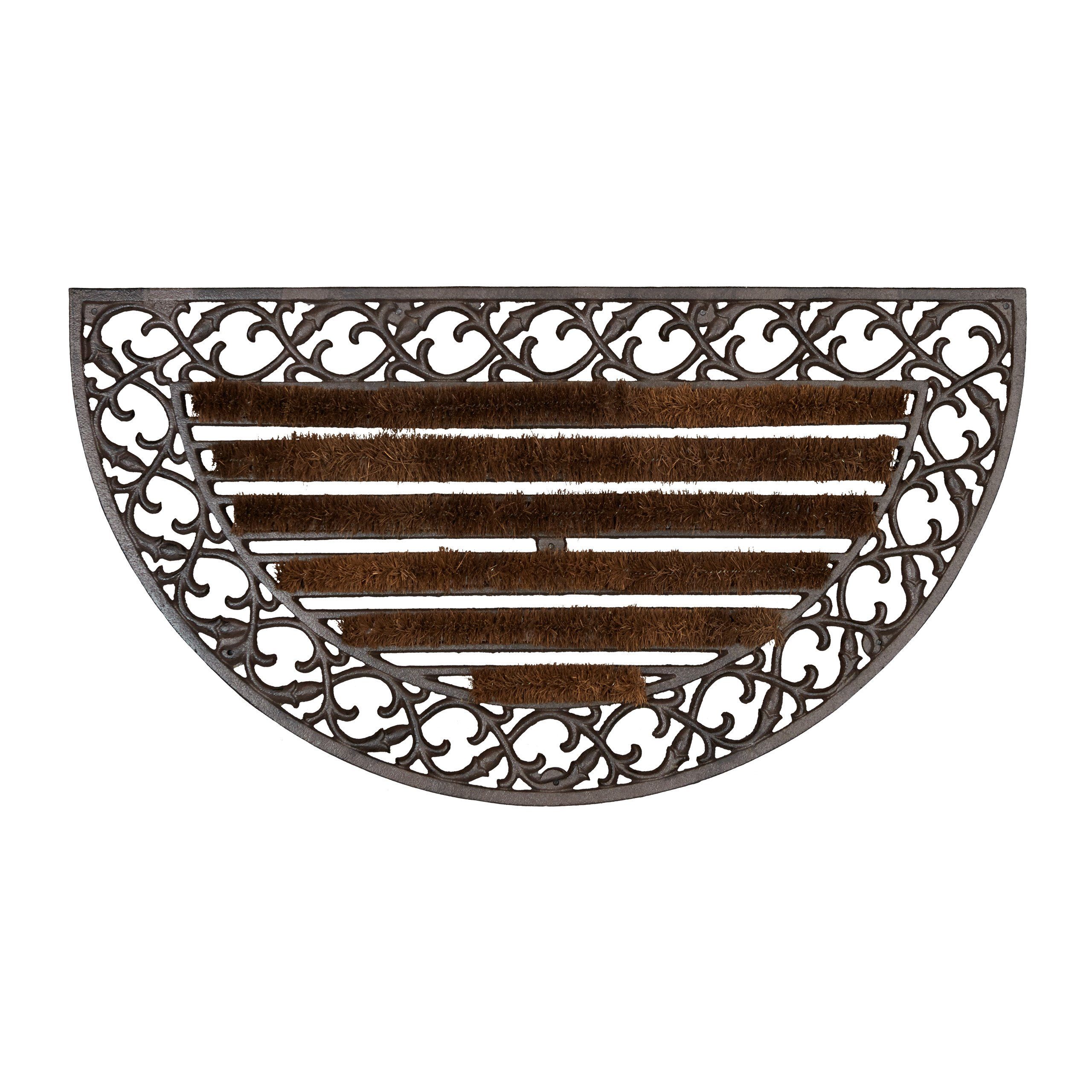 relaxdays Fußmatte Fußabtreter Gusseisen, Höhe: 40 mm, A