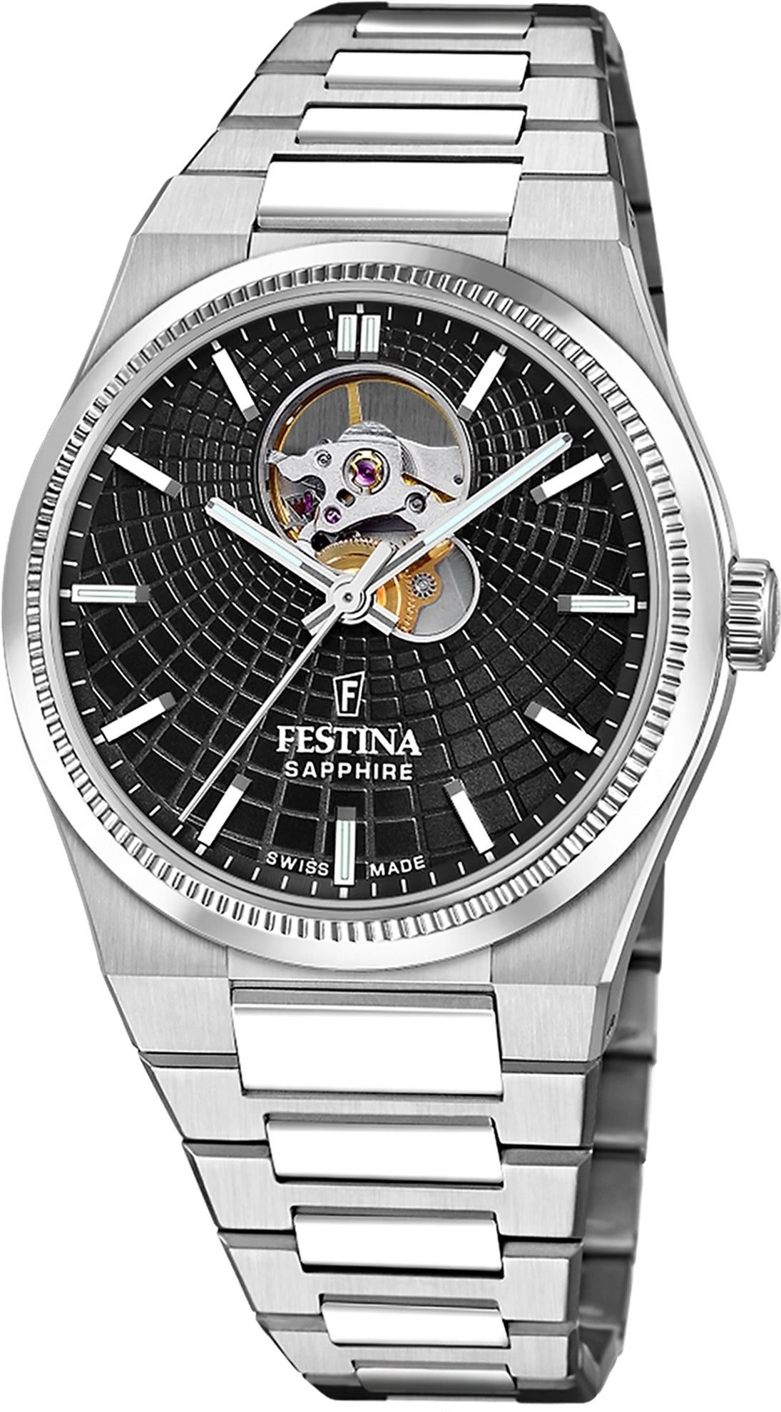 Automatikuhr Festina Herrenuhr Swiss Made Armbanduhr