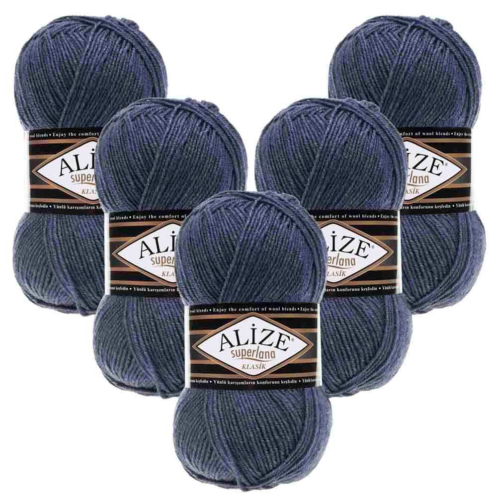 Alize 5 x ALIZE Superlana Klasik Häkelwolle, 280 m
