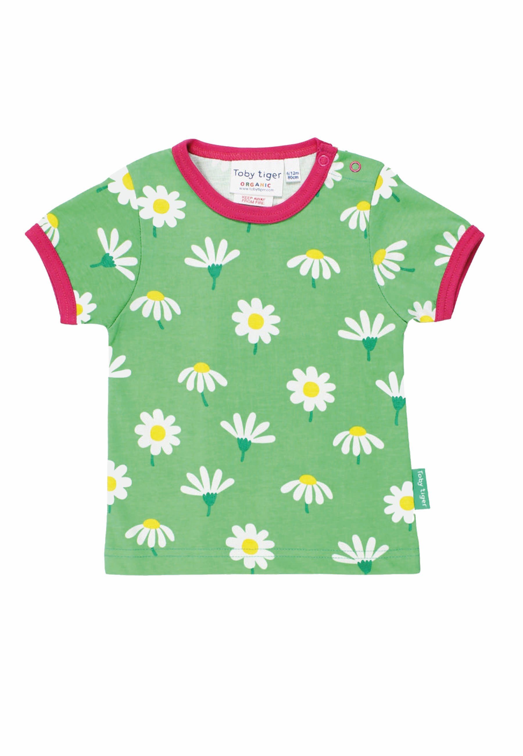Toby Tiger T-Shirt T-Shirt mit Gänseblümchen Print