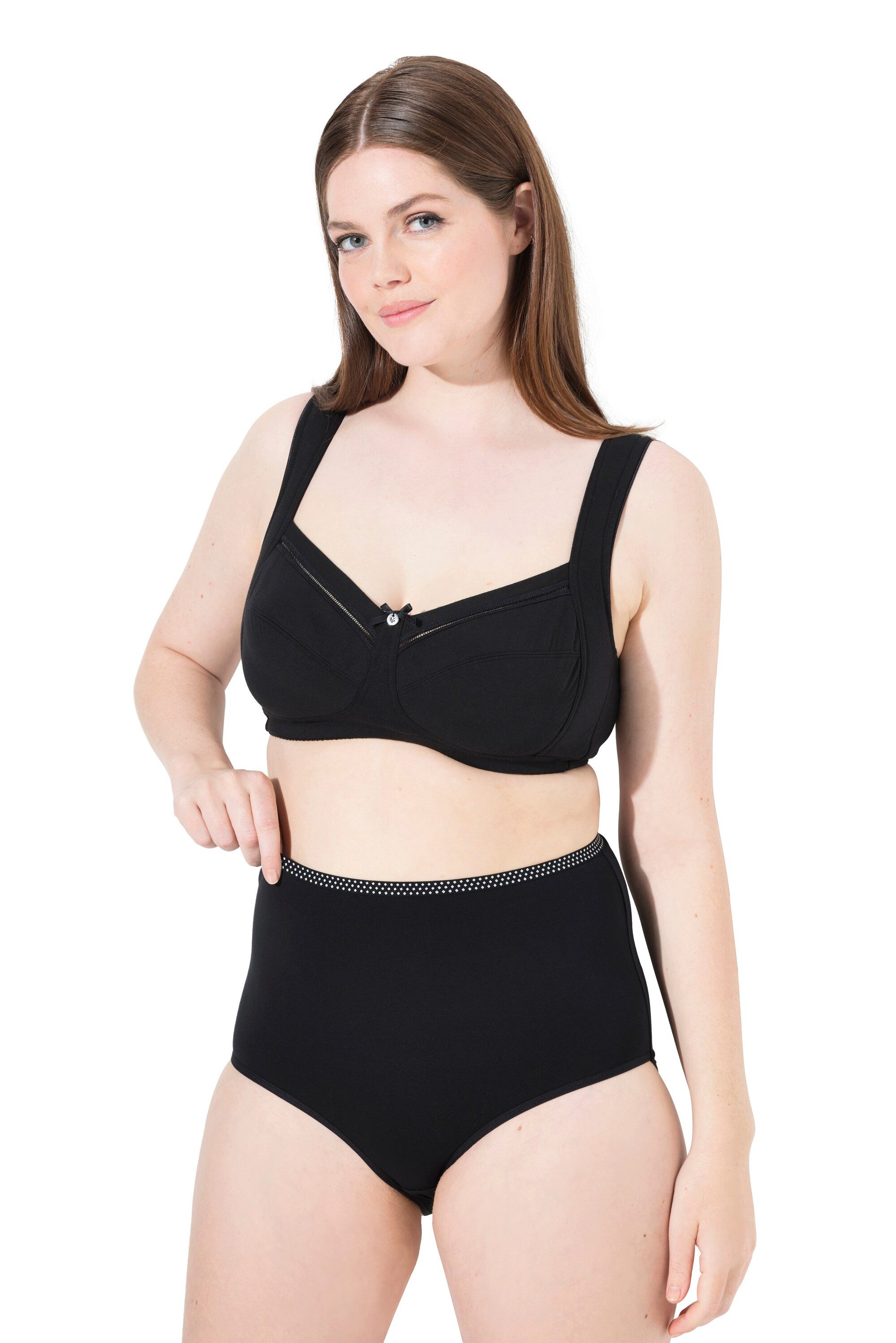 Ulla Popken Maxislip Maxislips 6er-Pack Muster/einfarbig