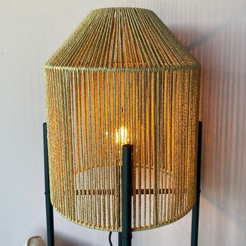 famlights Stehlampe, Stehleuchte Hjördis in Braun aus Jute E27, keine Angabe, Leuchtmittel enthalten: Nein, warmweiss, Stehlampe, Standlampe