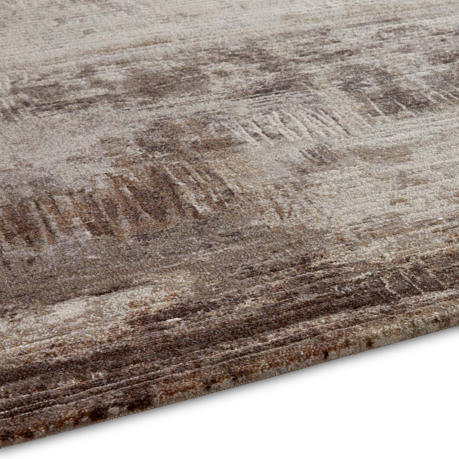 TaraCarpet Teppich Vintageteppich Argo 63393 Vintage, rechteckig, Höhe: 14 mm, Vintage Design in new beige und braun Töne schwere Qualität 80x150