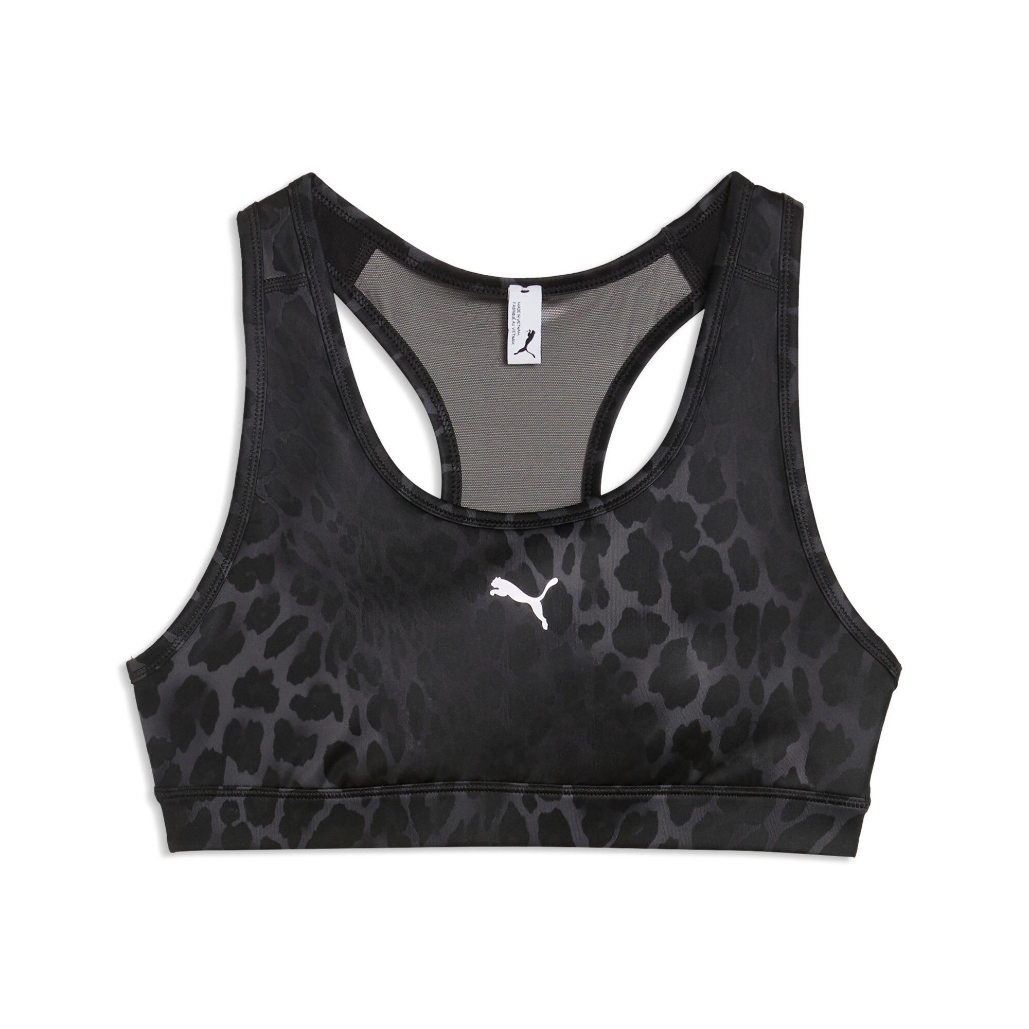 PUMA Sport-BH 4KEEPS BRA - P - SPOTTED HAZE - MID mit Feuchtigkeitsmanagement, mit herausnehmbaren Polstern