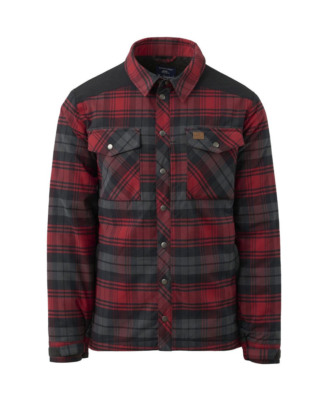 Helikon-Tex Fleecehemd Winter Warden Shirt Slate Crimson Plaid