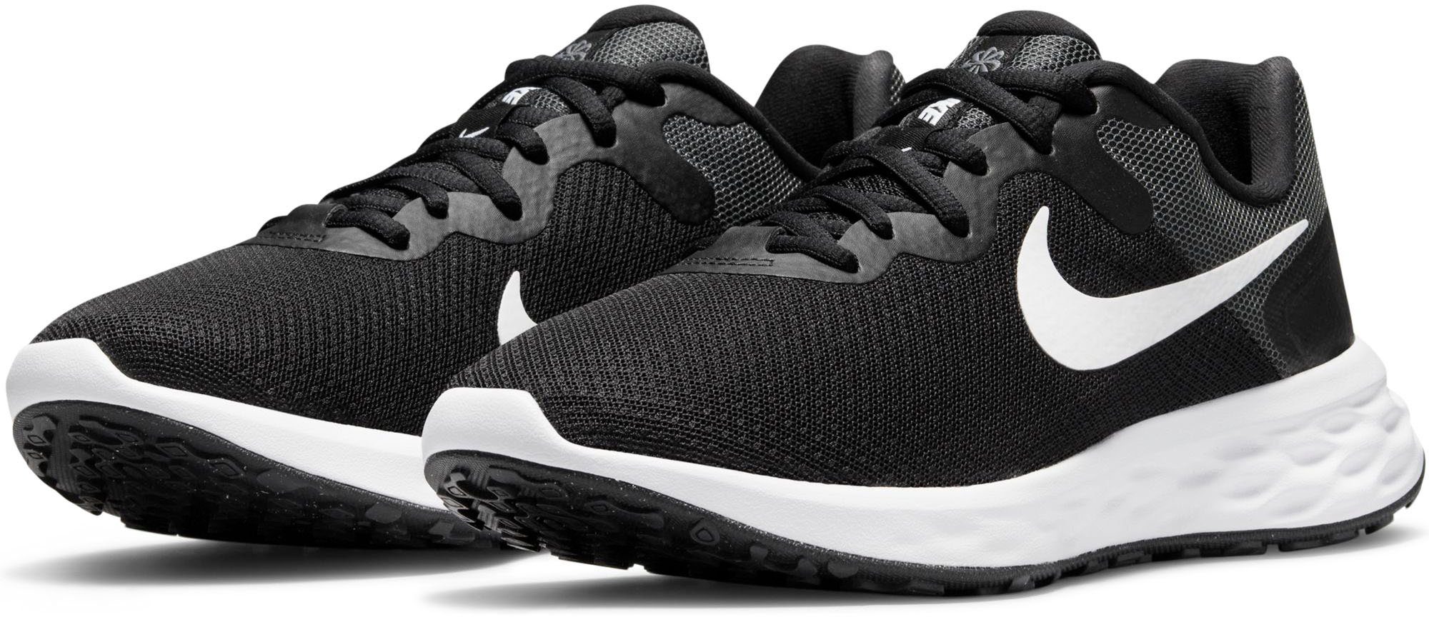 Nike REVOLUTION 6 NEXT NATURE Laufschuh schwarz-weiß