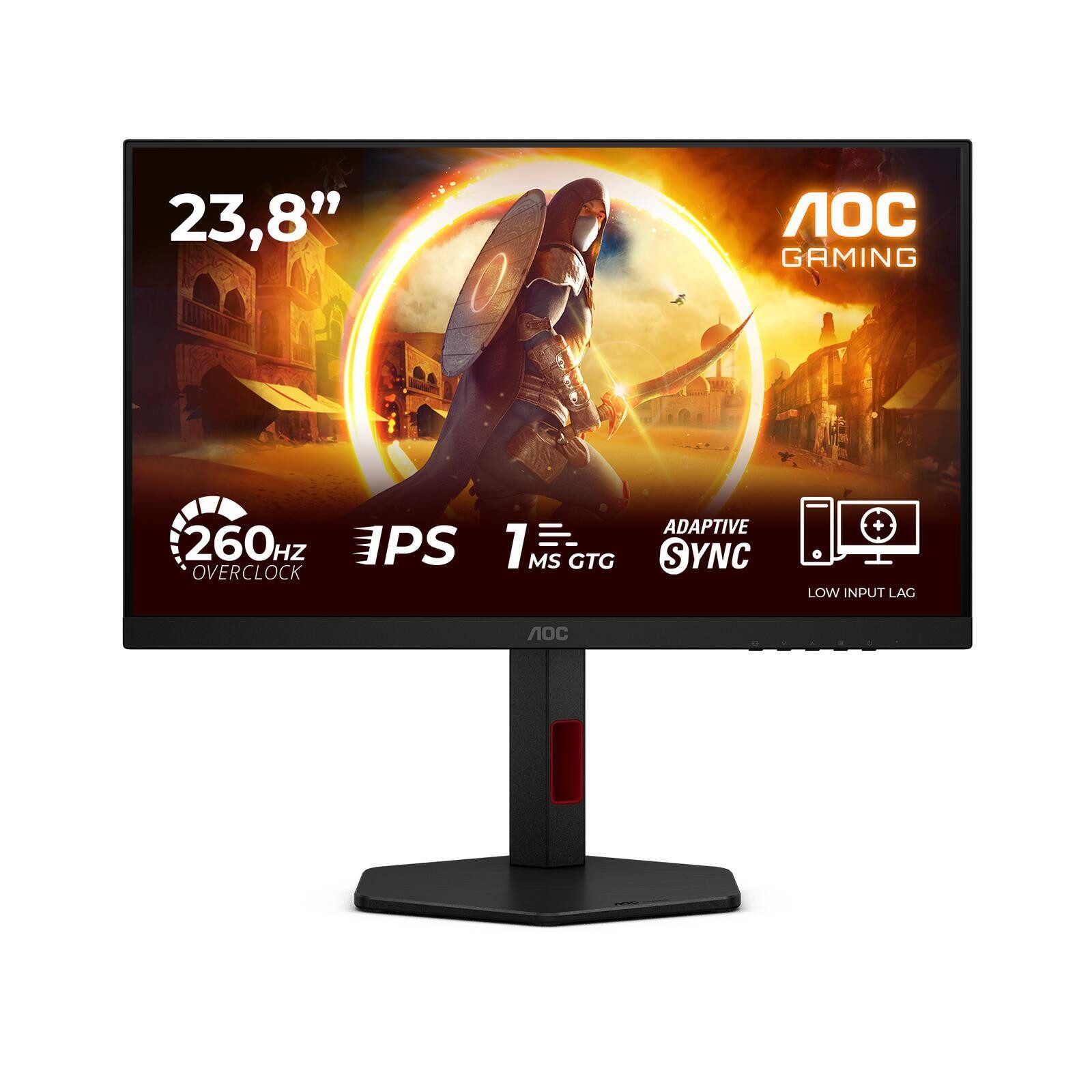 AOC 24G4ZR Gaming-LED-Monitor (1920 x 1080, 1 ms Reaktionszeit, 260 Hz, Fast IPS)
