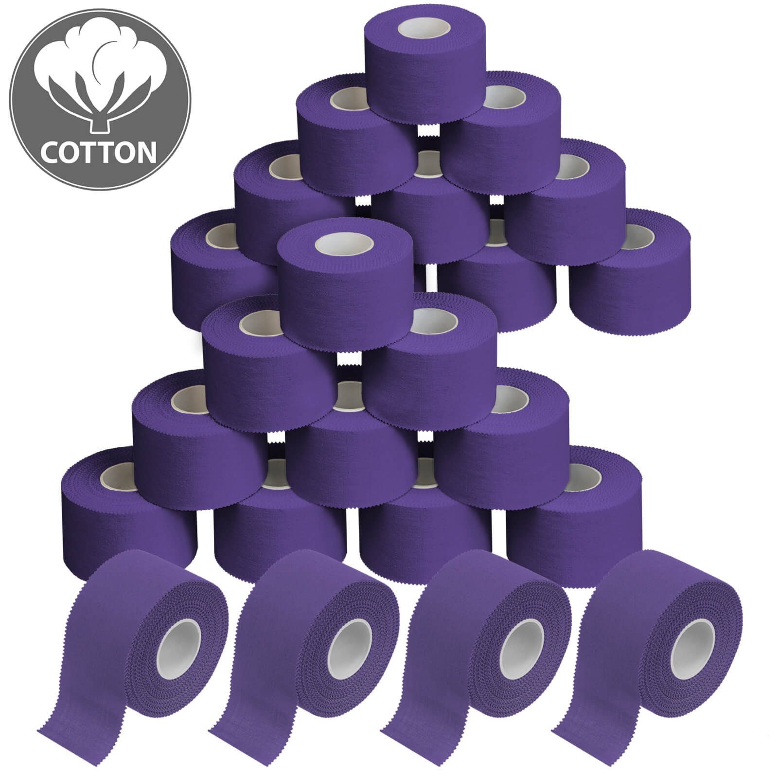 ALPIDEX Bandage 24 x ALPIDEX Sport-Tape 3,8 cm x 10 m in verschiedenen Farben