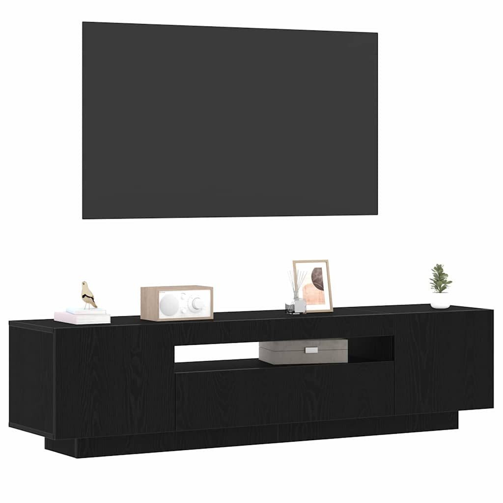 vidaXL TV-Schrank TV-Schränk 160 x 35 x 40 cm Schwarz Holzwerkstoff (1-St)