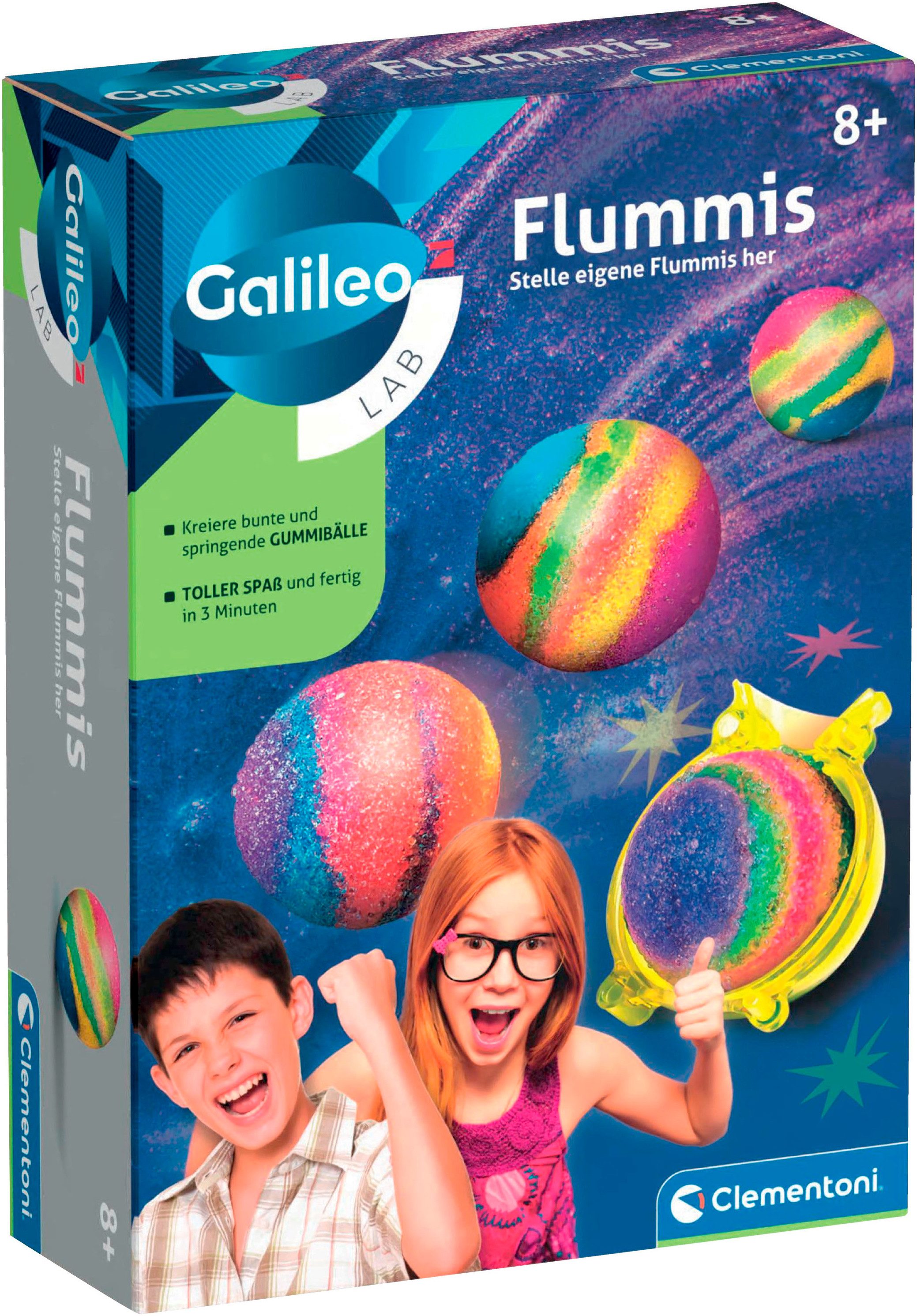 Clementoni® Experimentierkasten Galileo, Flummis, Made in Europe