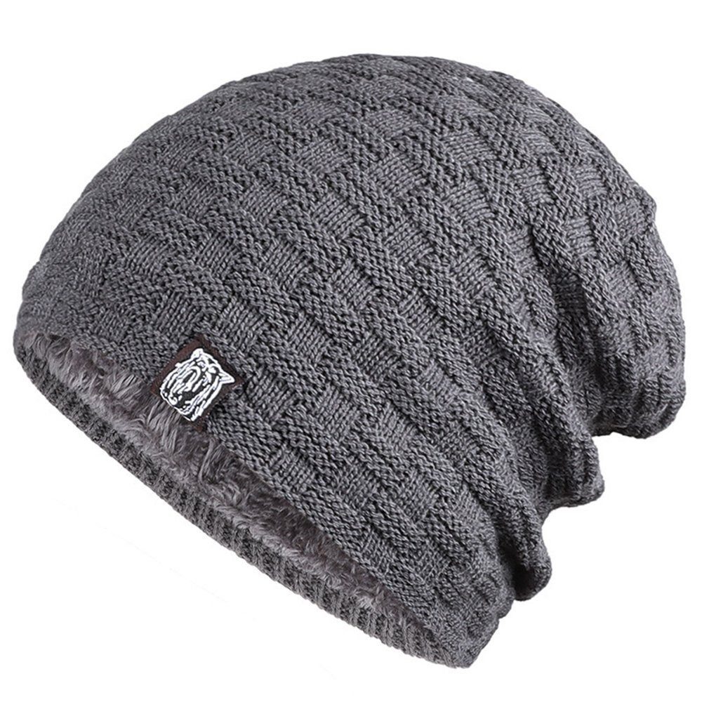 Coonoor Strickmütze Warm Gefütterte Wintermütze Strickmütze günstig online kaufen
