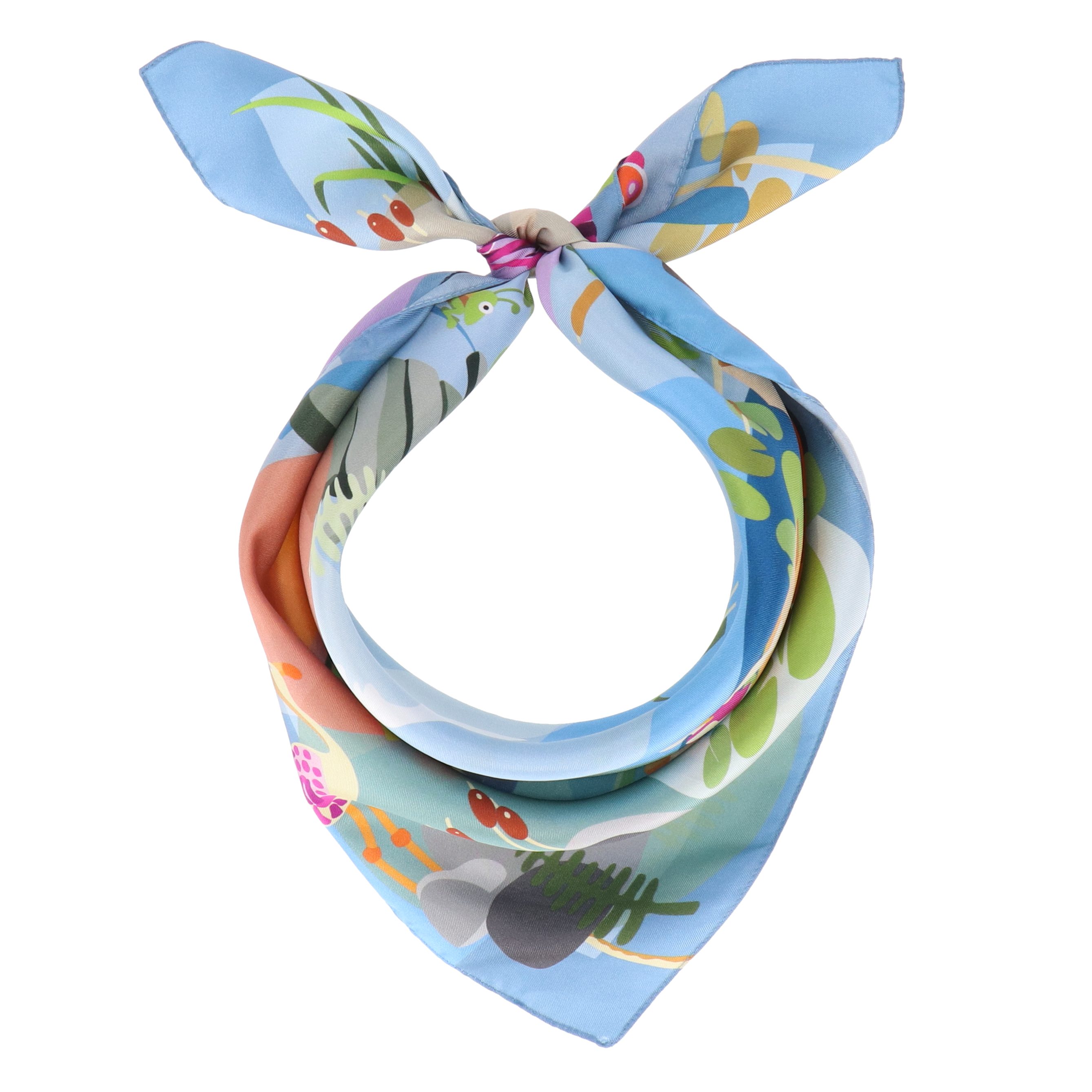 halsüberkopf Accessoires Seidentuch Lazy Lake, mit Motivprint