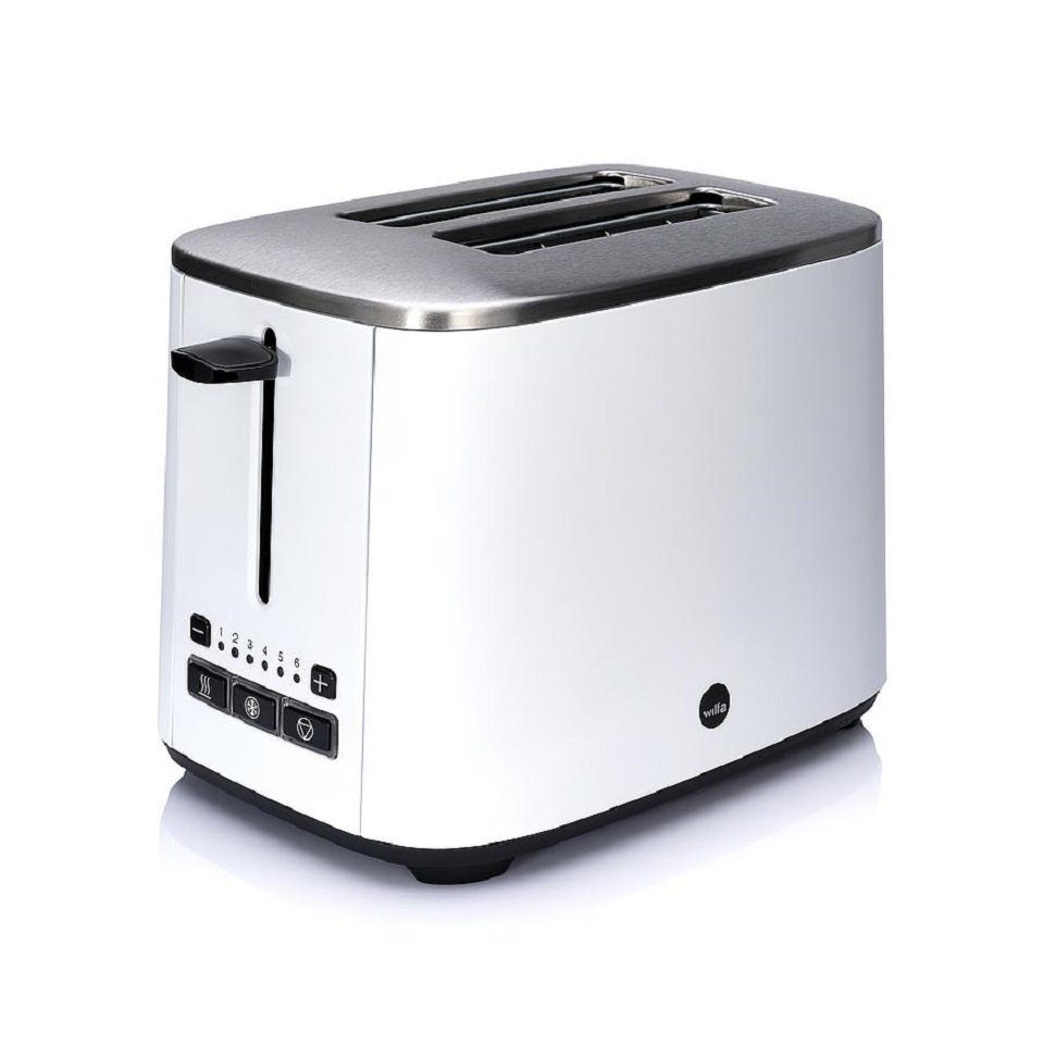 wilfa Toaster CLASSIC, 2 kurze W, 1000 Abbrechfunktion für Auftauen, sowie 2 Auslösetaste Separate eine Aufwärmen Schlitze, zum Scheiben