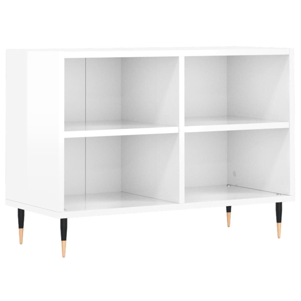 vidaXL TV-Schrank TV-Schrank Hochglanz-Weiß 69,5x30x50 cm günstig online kaufen