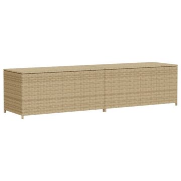 vidaXL Gartenbox Gartentruhe Beige 469L Poly Rattan