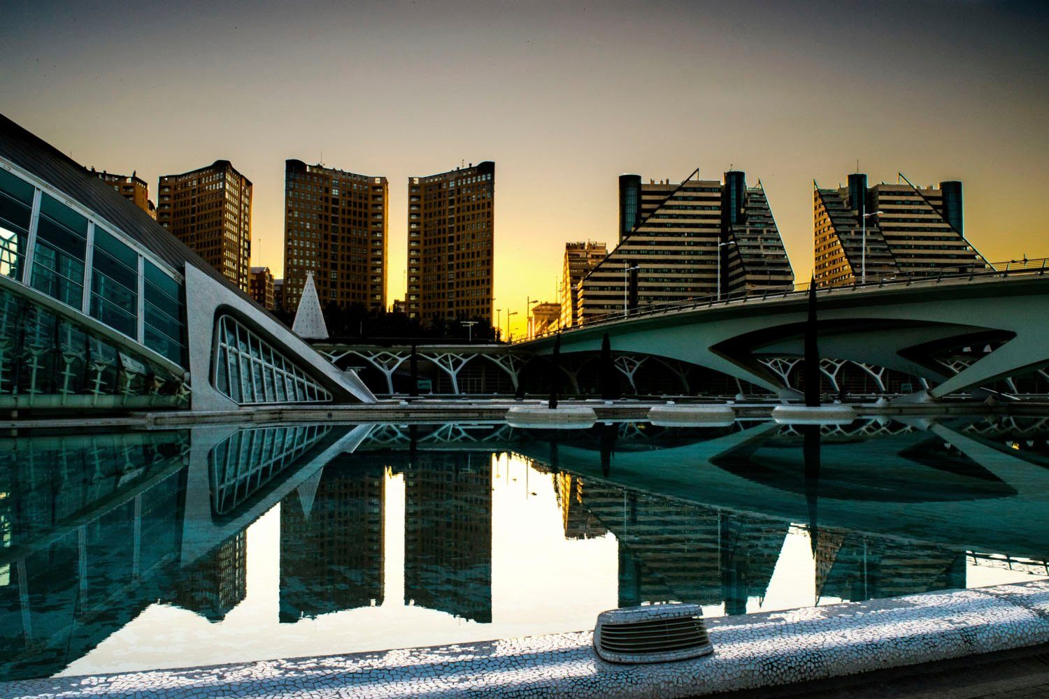 queence Acrylglasbild Seebrücke, Elemente der Architektur, Gebäude, Skyline, Städte, Fine Art-Print in Galeriequalität