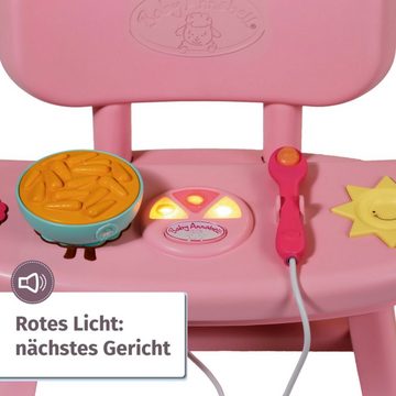 Baby Annabell Puppenhochstuhl Lunch Time Tisch, mit Licht- und Soundeffekten