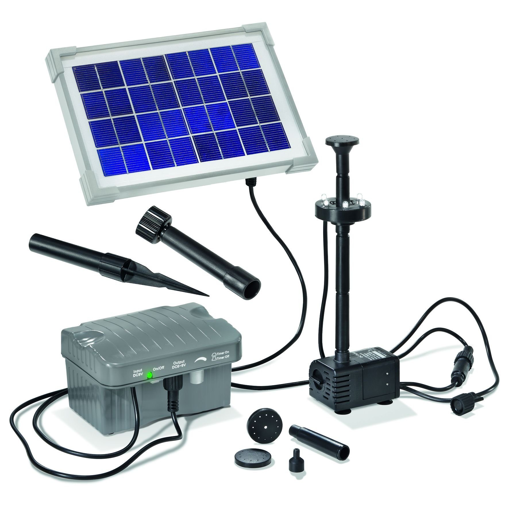 Set LED Solarpumpe Solar-Pumpen-System Palermo komplettes esotec