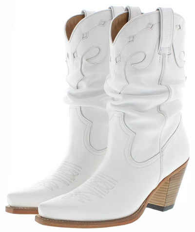 Mayura Boots NAPPA X Weiss Cowboystiefel Rahmengenähte Damen Lederstiefel