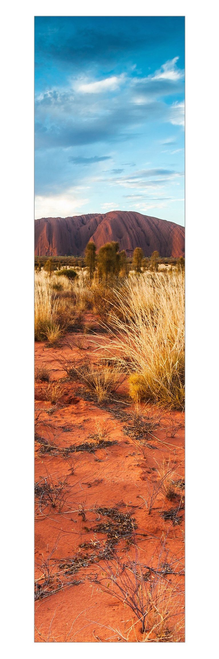 Bilderdepot24 Schiebegardine modern Flächenvorhang blickdicht Steppe (1 St), halbtransparent, Wohnzimmer große Flächengardine lichtdurchlässig für Klemm-System