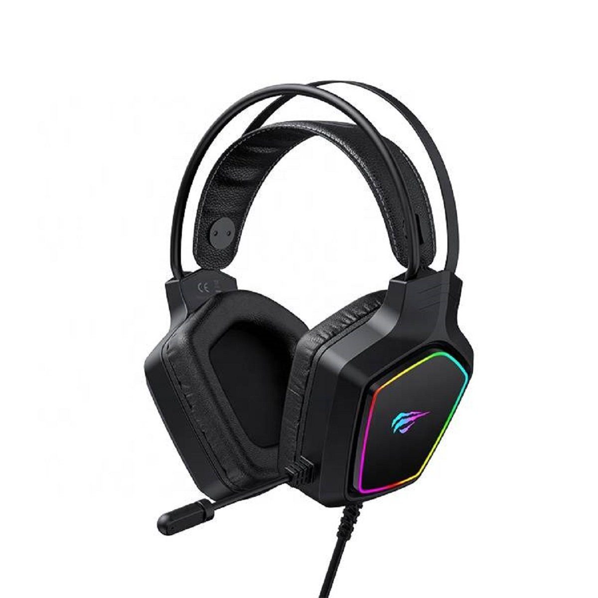 Havit Gaming Kopfhörer RGB-Beleuchtung mit Mikrofon Gaming-Headset