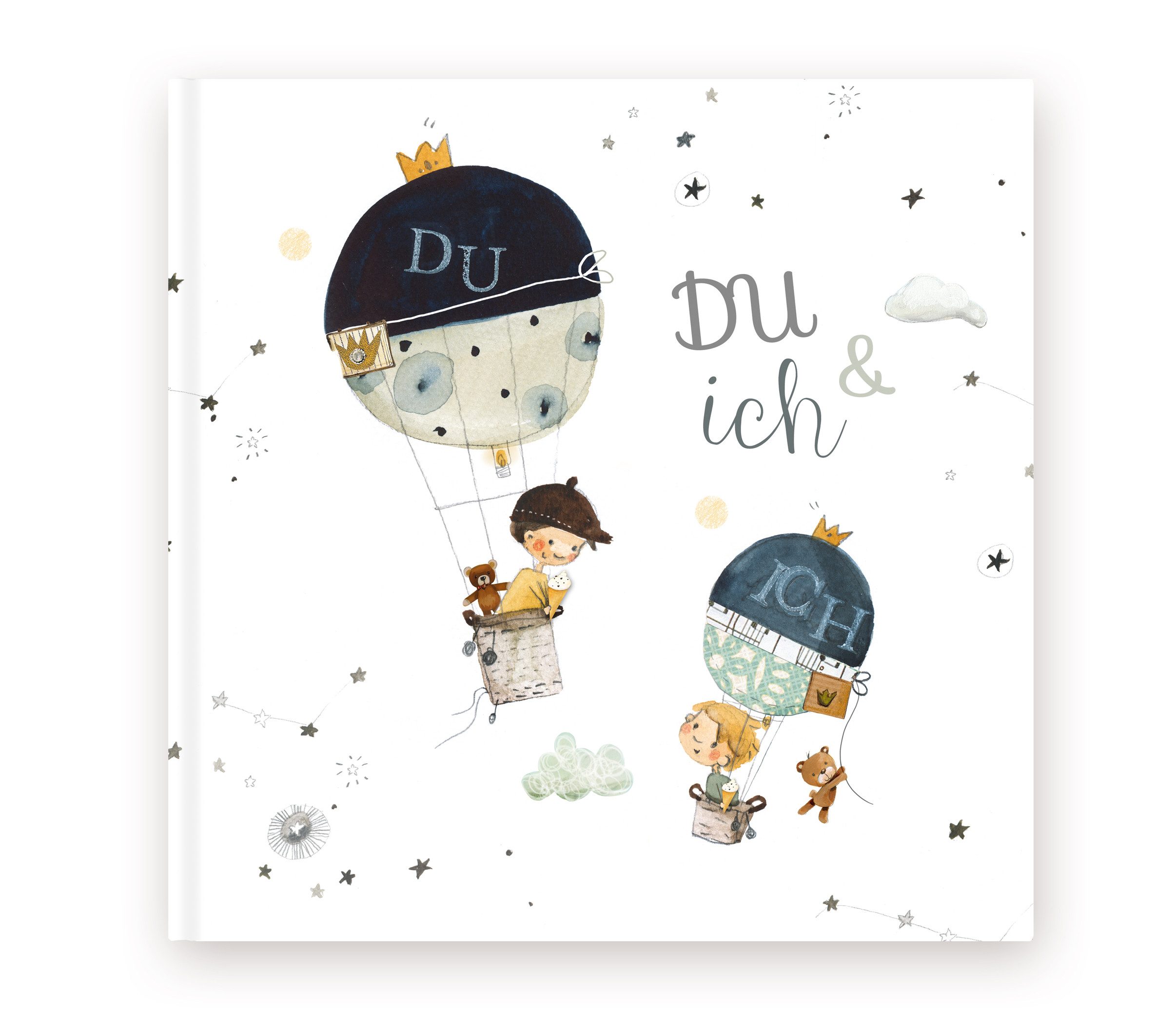 Pipapier Tagebuch Geschwisteralbum, "Du und ich", Geschenk zur Geburt Ivonne Schulz, Geschwisterbuch, Großer Bruder, Große Schwester Geschenk Babyparty
