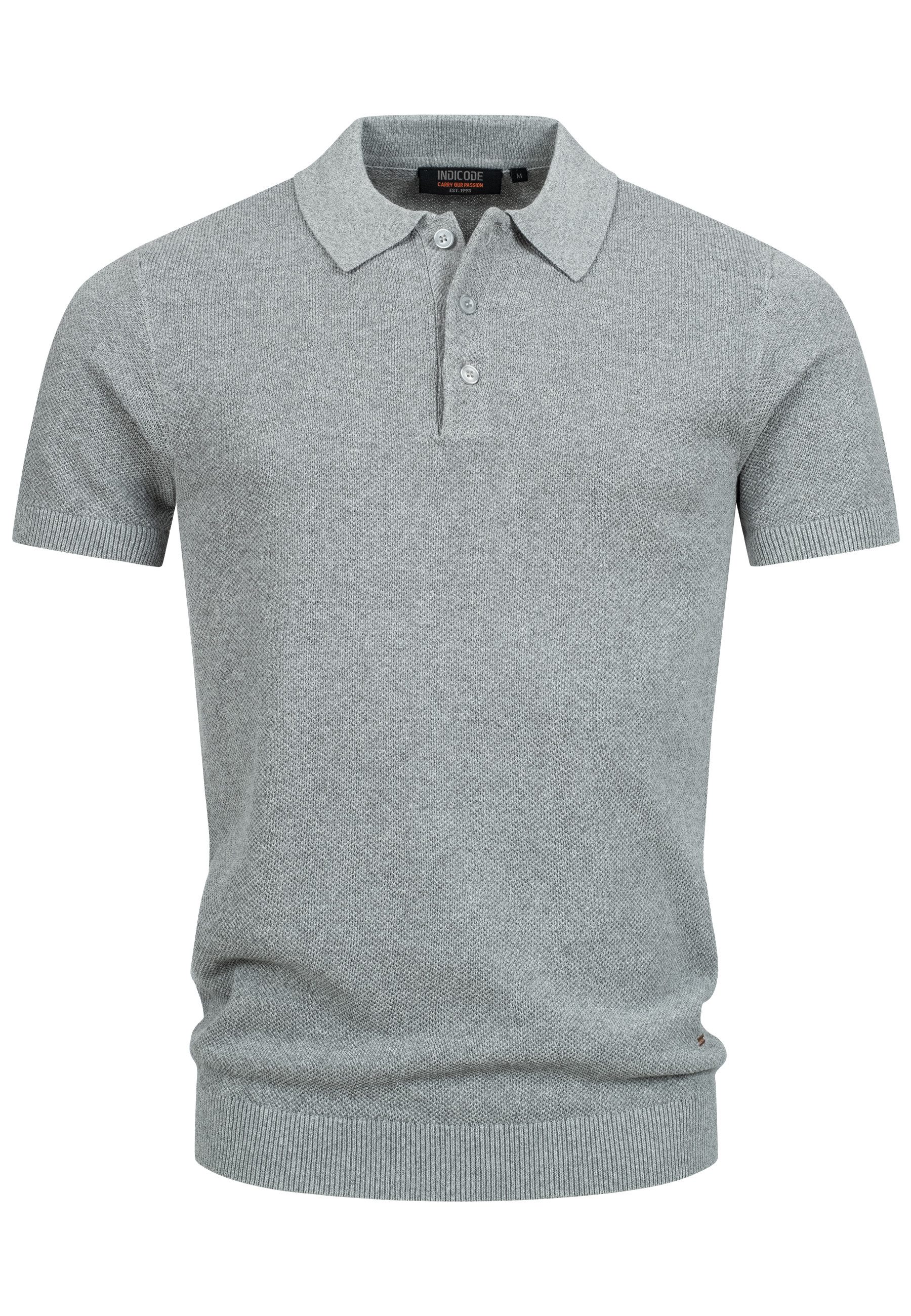 Indicode Poloshirt INVorm mit dezent strukturierter günstig online kaufen
