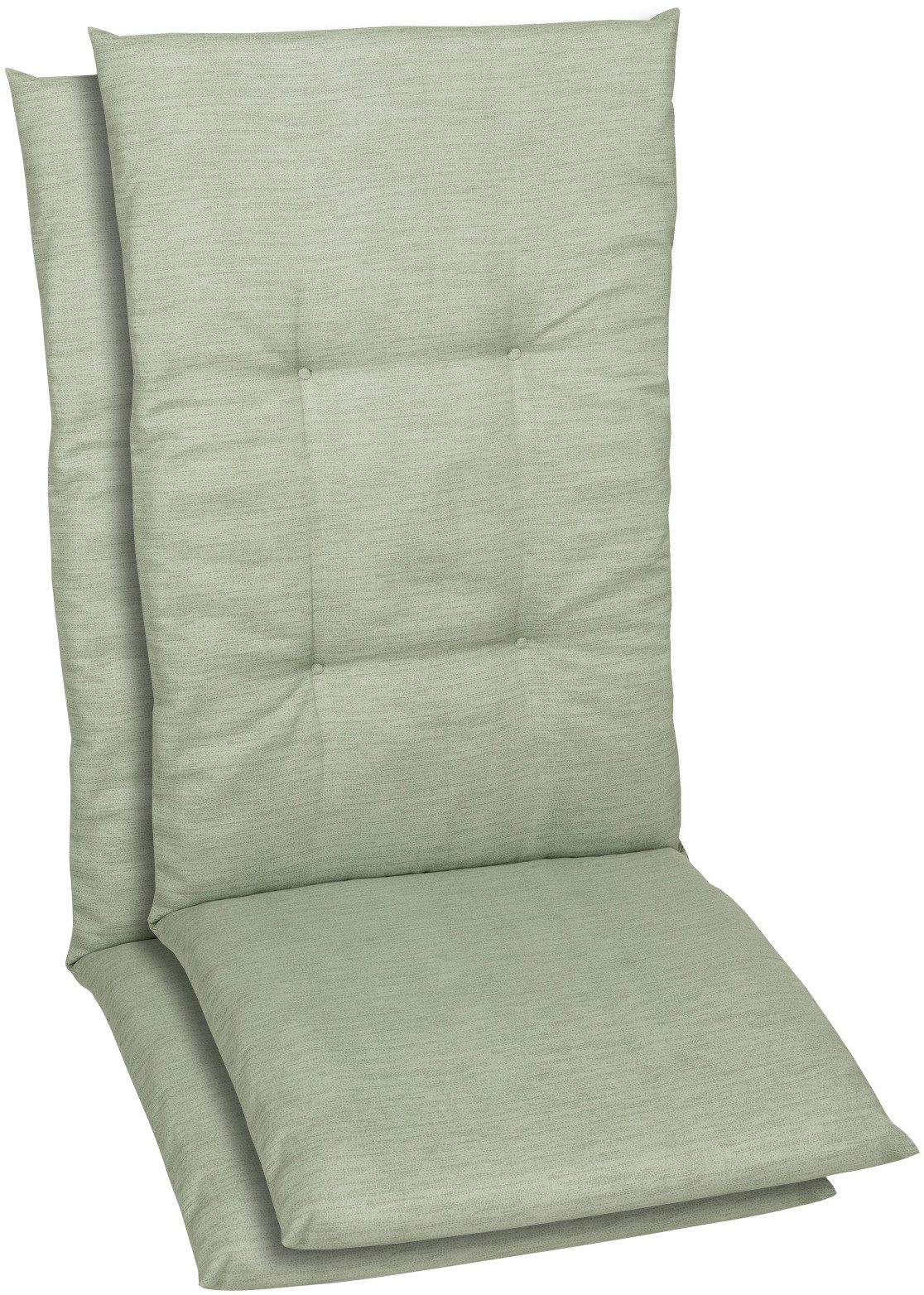 GO-DE Hochlehnerauflage, (Spar-Set, 2 St), Maße ca.: 48 cm x 118 cm x 5 cm
