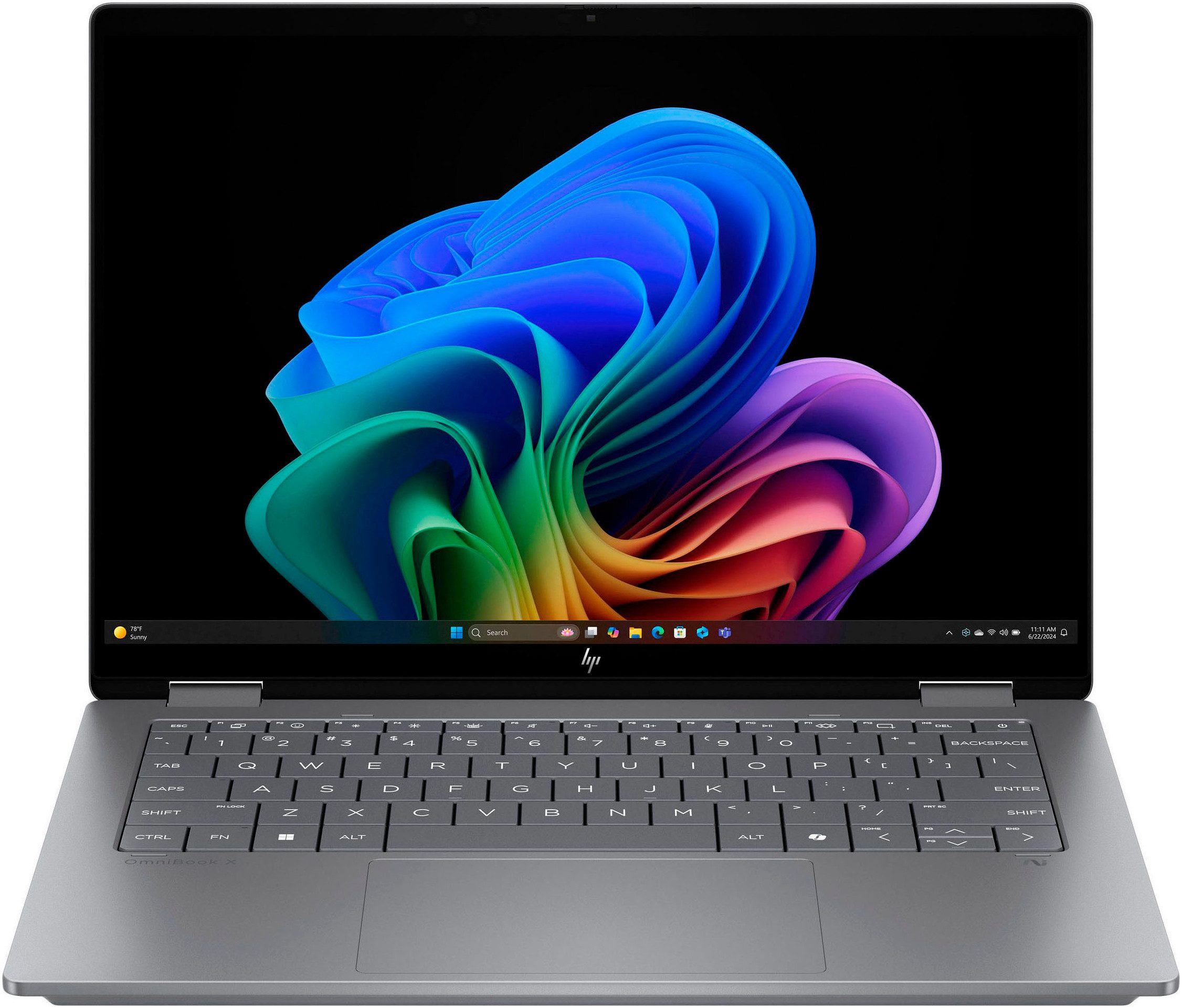 HP OmniBook X Flip 16-a0252ng Convertible Notebook (40,64 cm/16 Zoll, AMD Ryzen™ AI 5 340, Radeon, 16 GB, 1000 GB SSD)