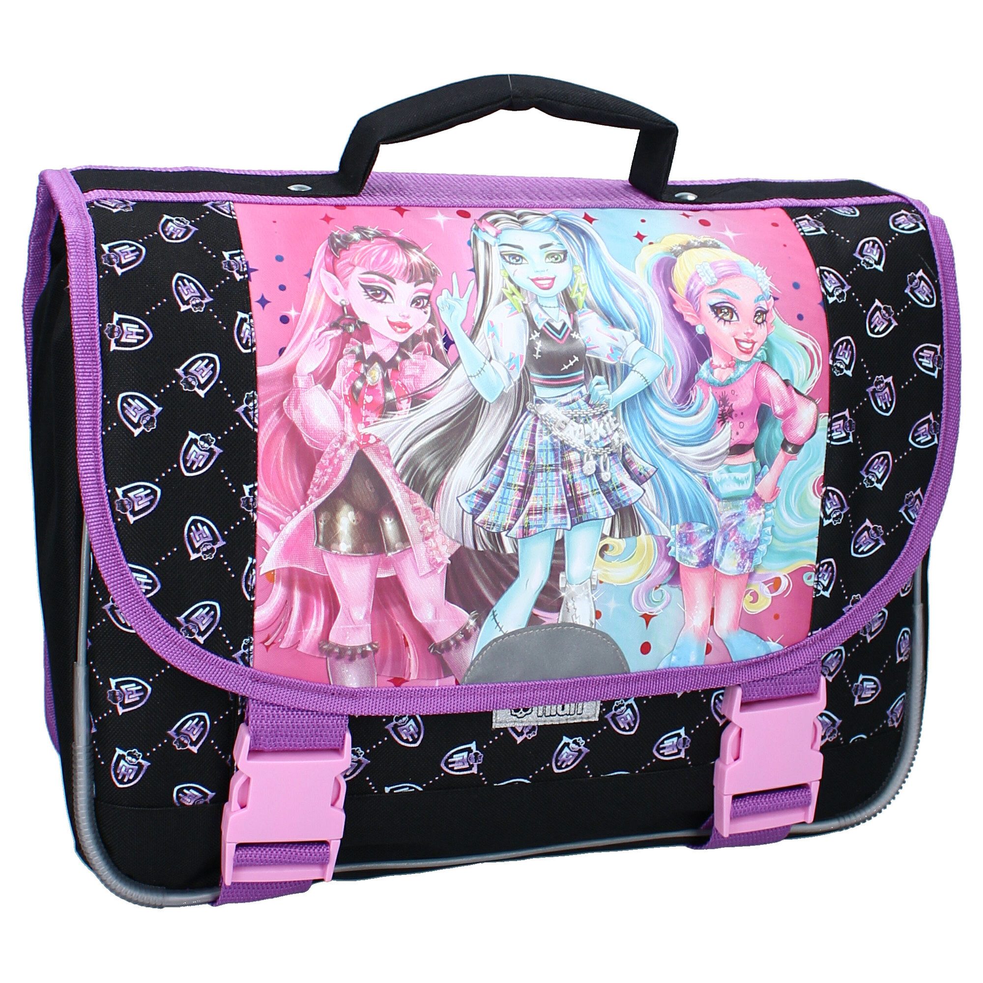 Monster High Kinderrucksack Rucksack Praktischer Schulrucksack mit Reißverschluss