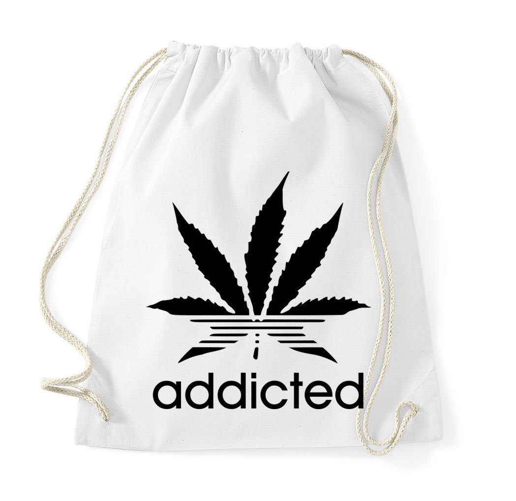 Youth Designz Turnbeutel Addicted Baumwoll Tasche Turnbeutel, mit modischem Print