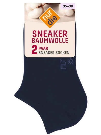 Nur Die Sneakersocken »2er-Pack Baumwolle« (2-Paar)