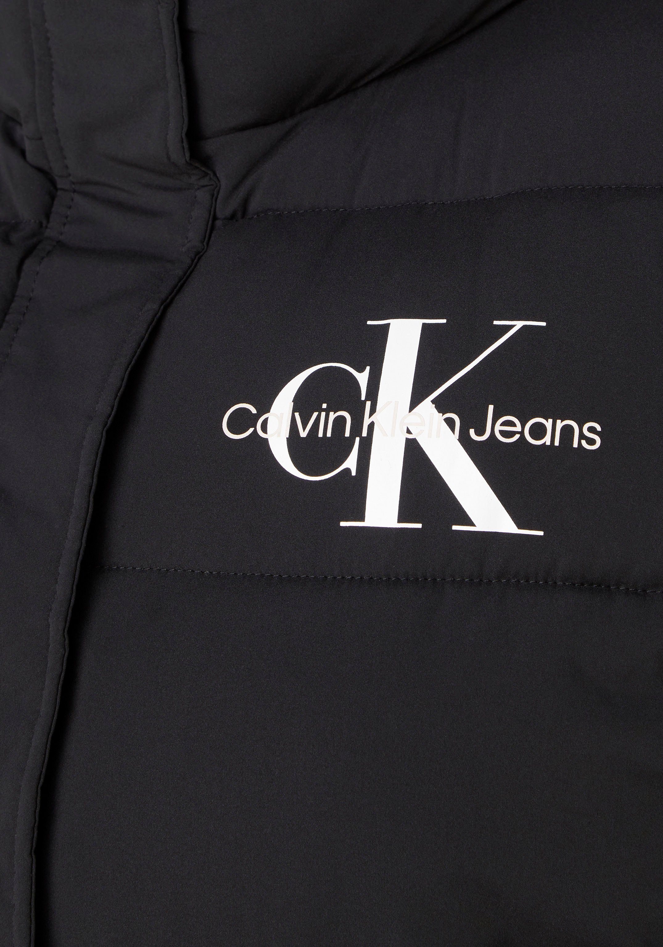 Damen Westen Calvin Klein Jeans Daunenweste MW NON-DOWN VEST mit modischem CK-Druck