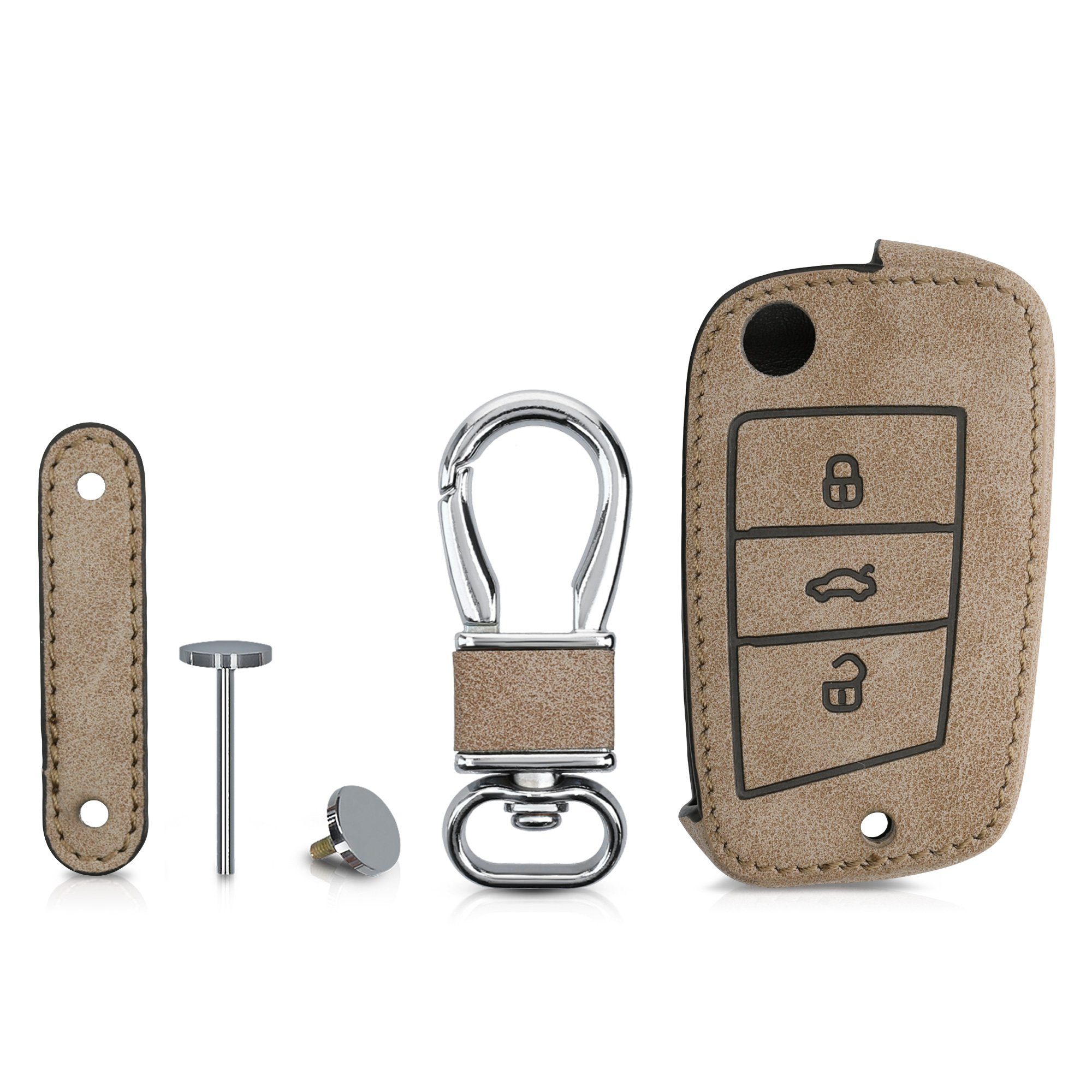 - Schlüsseltasche Case Schlüsselhülle MK7, Golf Cover Schlüssel VW Kunstleder Autoschlüssel Hülle kwmobile für Schutzhülle 7