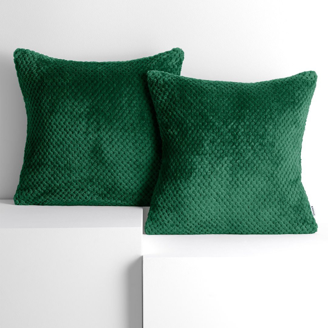 AmeliaHome Kissenbezug Kissenhülle Kissenbezug Dekokissen Kuschel Weich Wohnzimmer, (2 Stück), Kuschelweich