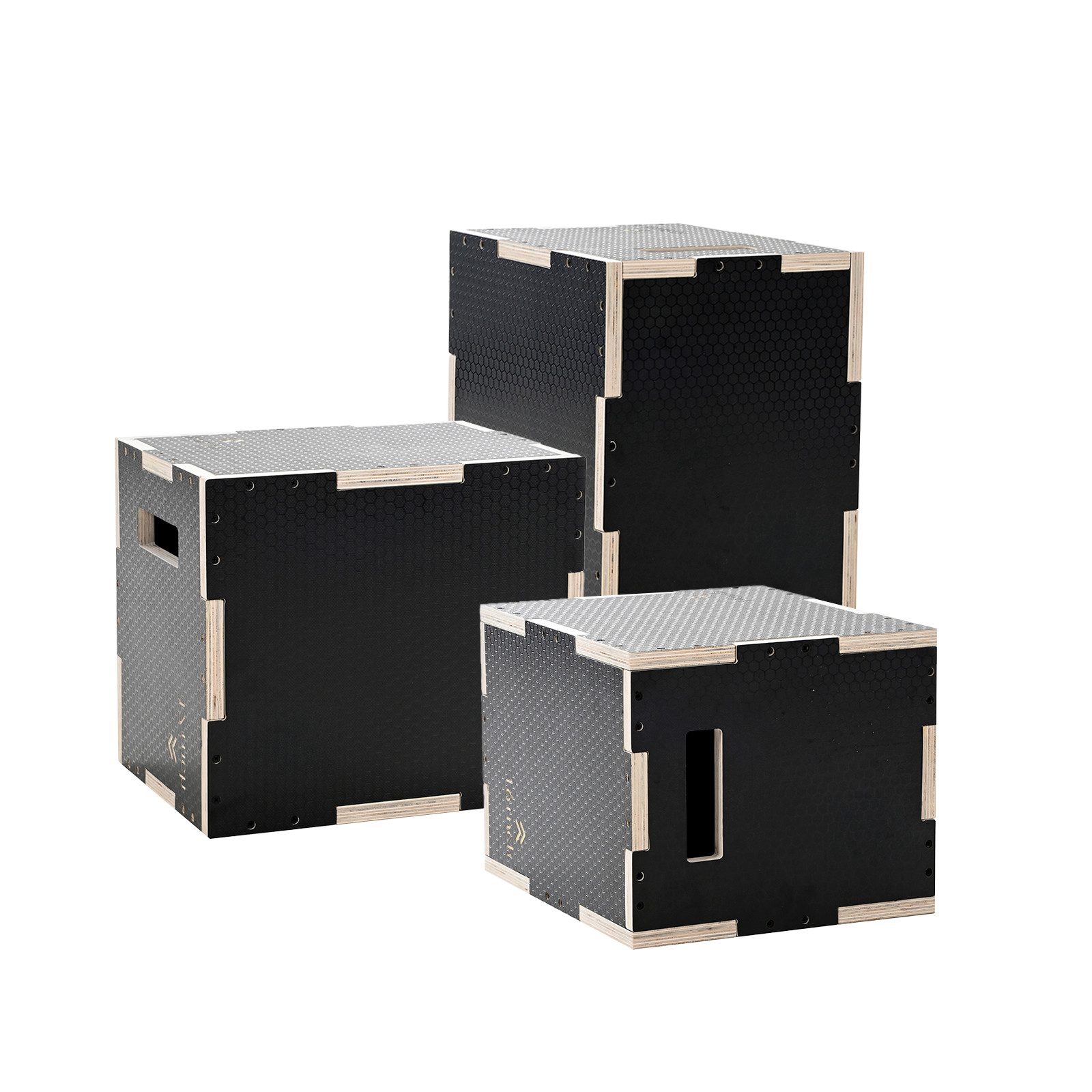 Balanceboard F2 Balance Board Jump Plyobox 51x46x41cm Schwarz