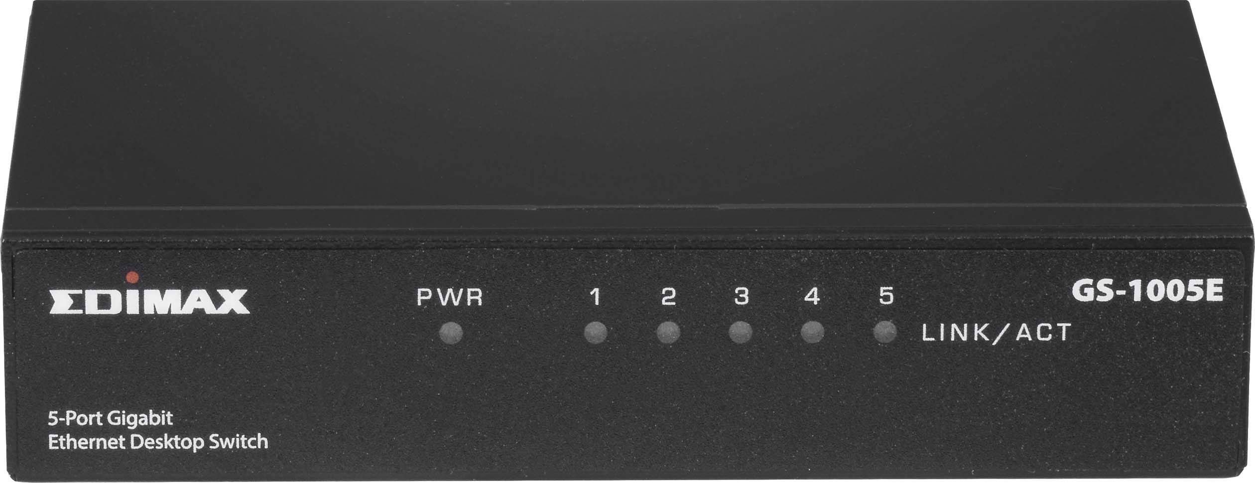 EDIMAX Gehäuse Gigabit Desktop Gigabit Switch,Metal H Ports Ethernet 5 Netzwerk-Switch Edimax