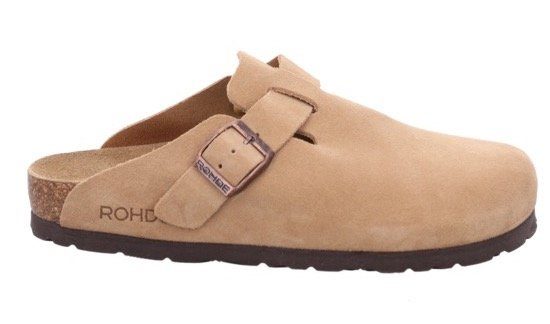 Rohde Alba Clog Leder Mules, Hausschuh mit leichter Laufsohle in Weite G (weit)