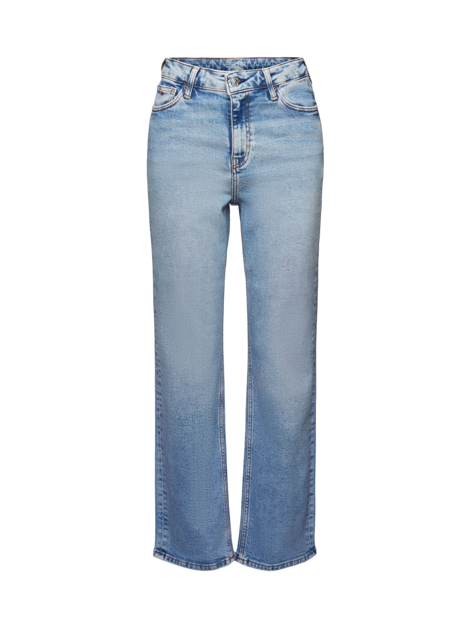 Esprit Weite Jeans Retro-Jeans mit gerader Passform und hohem Bund