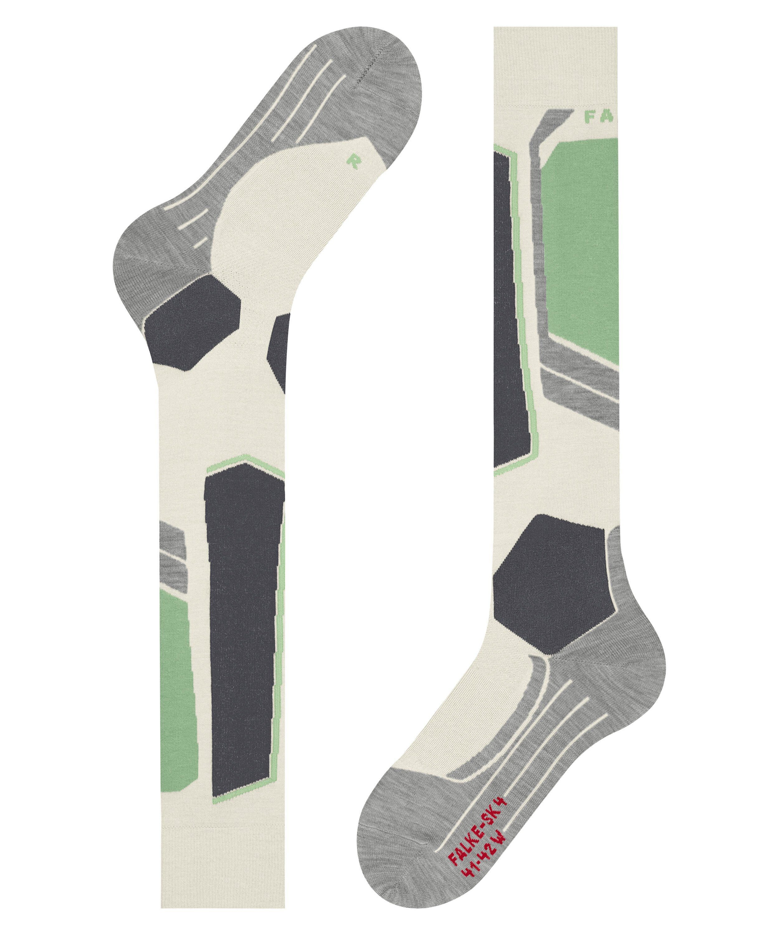 leichter (2047) FALKE SK4 Kontrolle (1-Paar) offwhite gute für Polsterung Skisocken Advanced mit