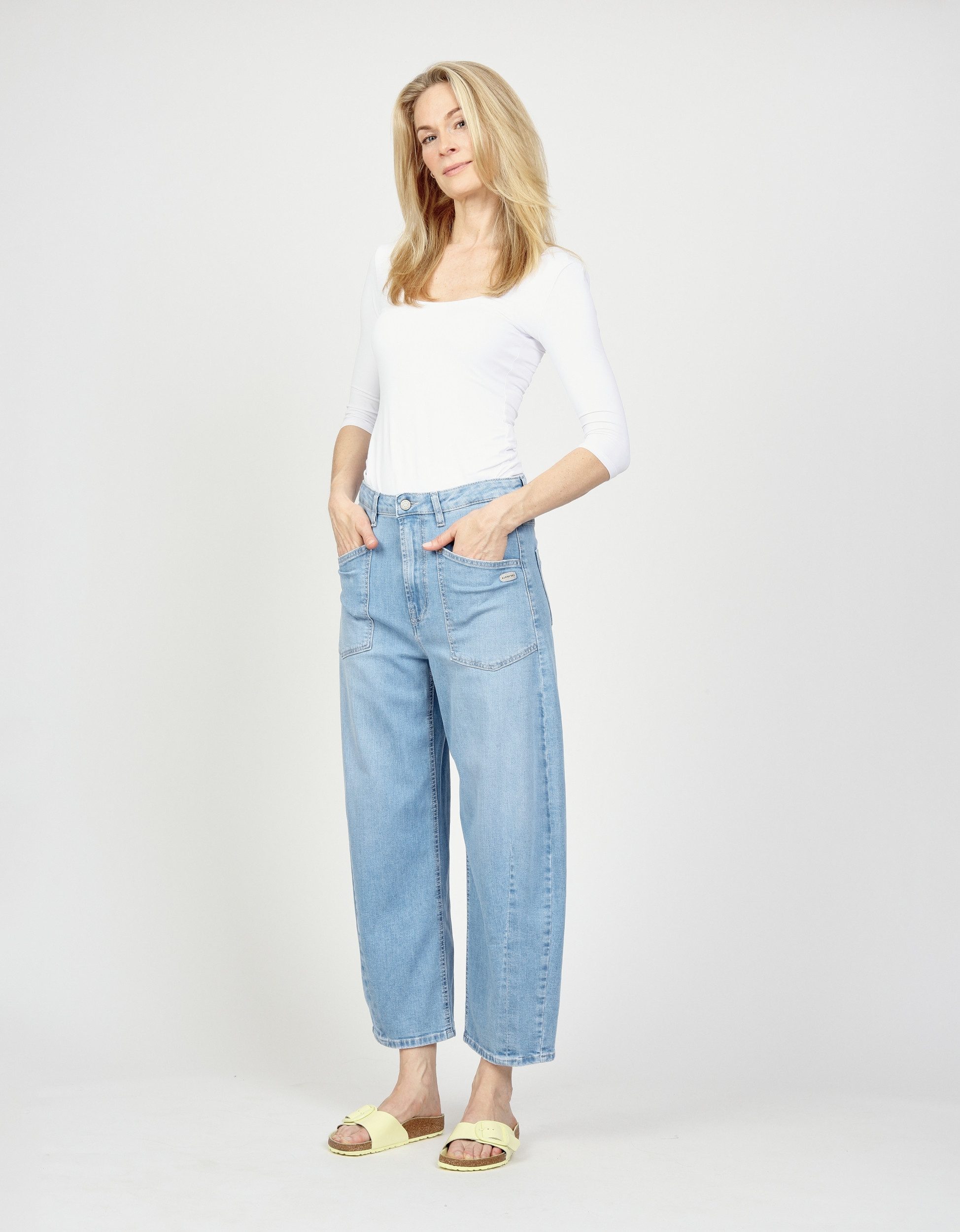 GANG Weite Jeans 94ODINA - Damen Balloon Jeans - O Shape Jeans - High Waist günstig online kaufen