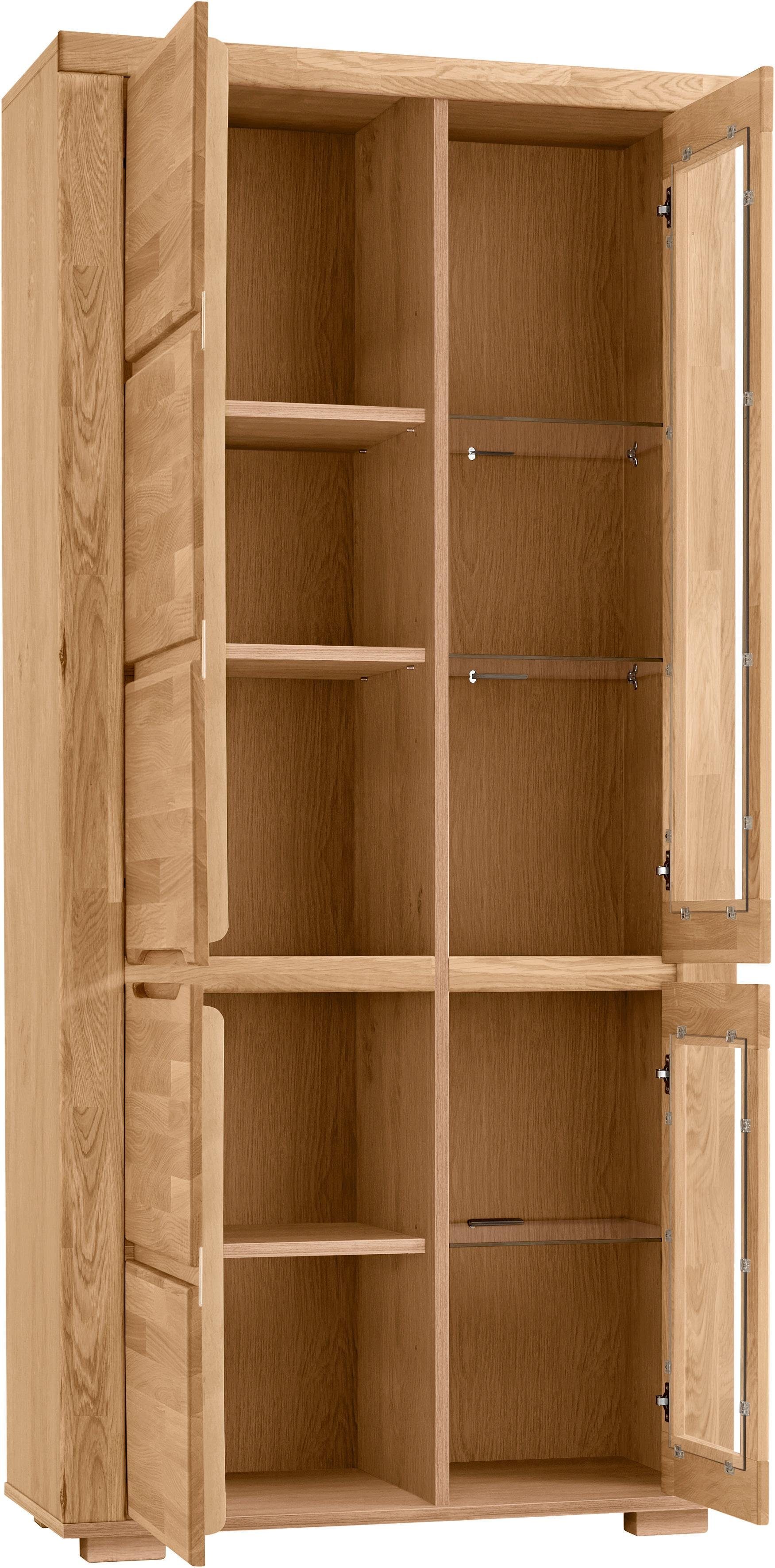 Home affaire Vitrine DENIS70, Wohnzimmer, viel Stauraum, verstellbaren Einl günstig online kaufen